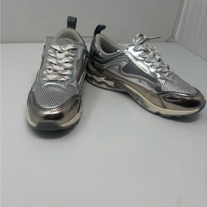 Silver Flame Funky Running Sneakers